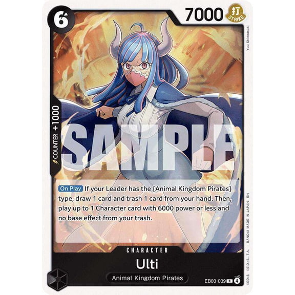 One Piece Extra Booster: Heroines Edition Rare Ulti EB03-039