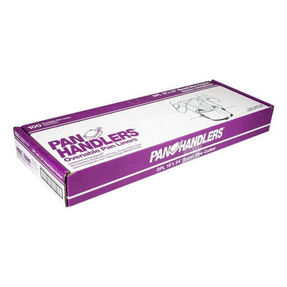 (Price/Case)Panhandlers Pan Handlers 18 Inch X 24 Inch 400 Degree Ovenable Round Slow Cooker Pan Liner, 100 Each, 1 per case