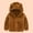 Brown, variant on loopsun Kids Winter Coats for Toddler Baby Boys Girls Solid Color Bear Ears Winter Hoodie Thick Coat Jacket