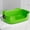 Green, variant on Kumdkd Extra Large Open Cat Litter Box - 16x11in Spill-Proof Plastic Pan, Non-Stick & Lightweight for Senior Cats/Kittens, Easy Clean Litter Tray with Scoop (Green)