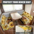 thumbnail image 2 of XYZCANDO Cow Sunflower RV Dinette Cushion Covers Washable Couch Cushion Covers Universal Slip Covers for Loveseat Comfortable RV Accessories for Inside 1 Backrest Cover and 1 Bench Cover, 2 of 7