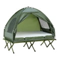 thumbnail image 3 of 2-Person Foldable Camping Cot with Tent - Your Ultimate 4-in-1 Elevated Camping Bed! Complete with Cozy Bedspread and Thick Air Mattress, Perfect for Hiking, Picnics, and Travel Adventures, 3 of 10