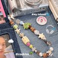 thumbnail image 1 of 1pc Sea Island Coconut Tree Summer Mobile Phone Chain CCD Camera Fresh Mobile Phone Shell Ornament Pendant Lanyard, 1 of 4