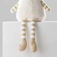 thumbnail image 3 of Plush Christmas Tree Figurine, White Finish, Soft Dangling Legs Tabletop Ornament for Mantel, Shelf, Desk or Holiday Gift, 3 of 7