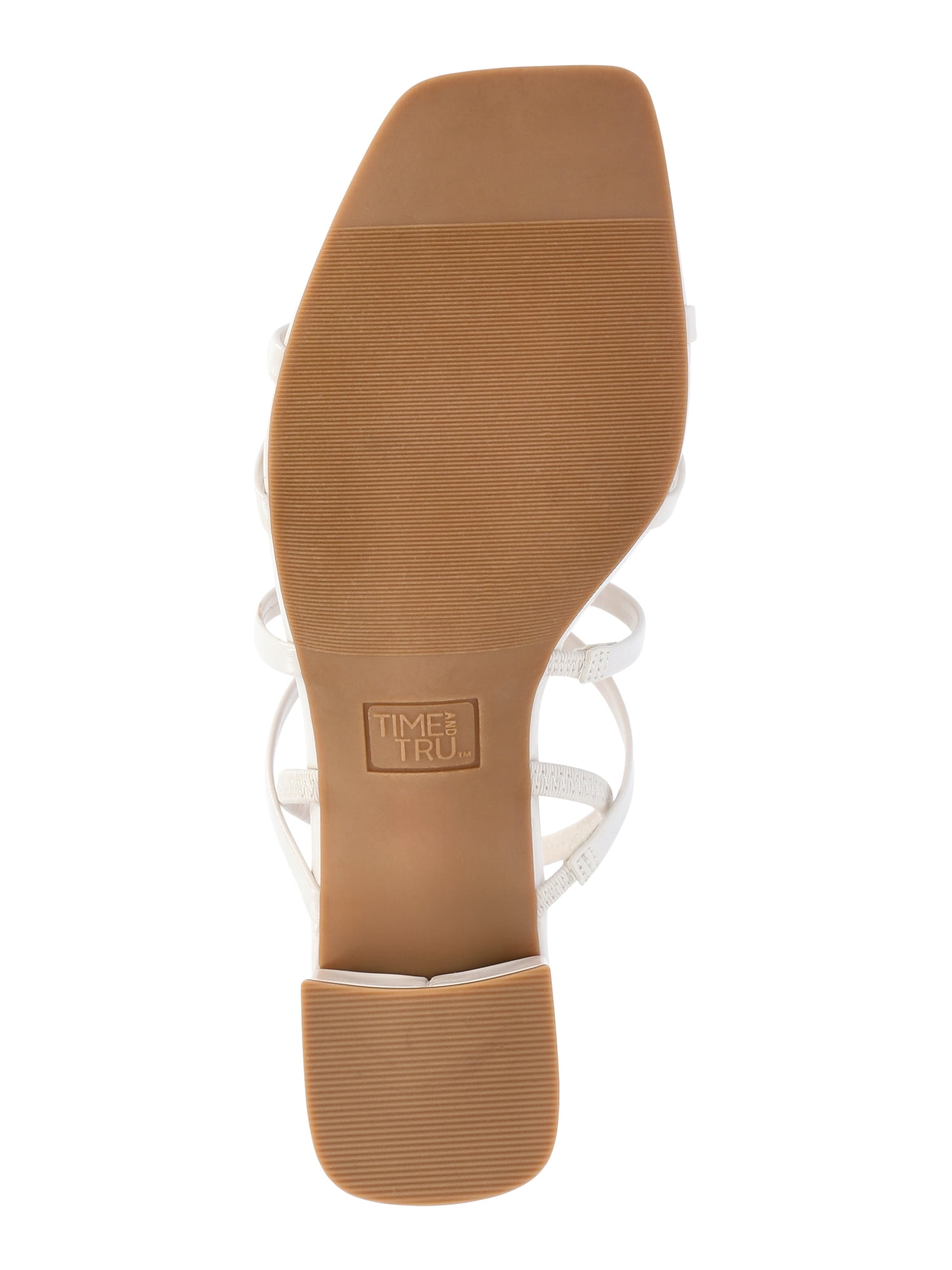 Time and Tru Women's Strappy Block Heel Sandals