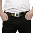thumbnail image 3 of Buckle-Down Belt, Seatbelt Buckle Belt, Camostache, 34 to 52 Inches, 3 of 9