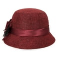 thumbnail image 4 of Women‘s Polka Dot Mesh Flower Bowler Bucket Hat Outdoor Sun Visor Basin Cap, 4 of 10
