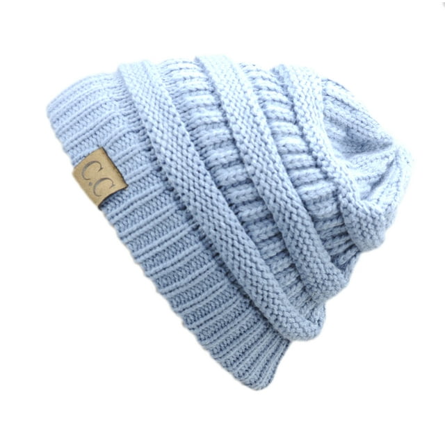 Bonnet Unisexe Tendance Chaud Épais Doux Extensible en Tricot Torsadé