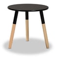 thumbnail image 2 of Baxton Studio Obert Two-Tone Black and Oak Brown Finished Wood Coffee Table, 2 of 9