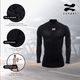 thumbnail image 2 of ZAPARI Playera Deportiva Manga Larga, Licras Deportivas para Hombre de Compresion con Cuello Redondo verde CH, 2 of 5