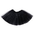 thumbnail image 2 of Tutus for Women 5 Layered Tutus Girl Teens Short Skirt Colorful Running Skirts Rave Costume Tutu Dance Skirt Black, 2 of 3