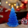 thumbnail image 4 of Vrorvz Resin Christmas Tree Home Decoration Christmas Ornaments Christmas Decor Tabletop Crystal Ornament Exquisite Art Statue for Living Room Office Desk Shelf Blue, 4 of 5