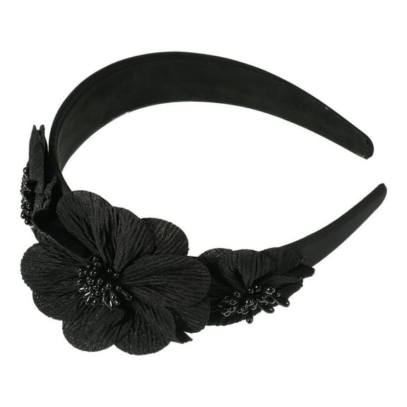 Unique Bargains 1 Pc Fashion Elegant Knotted Headband for Women for Girls 5.91"x1.57" Black