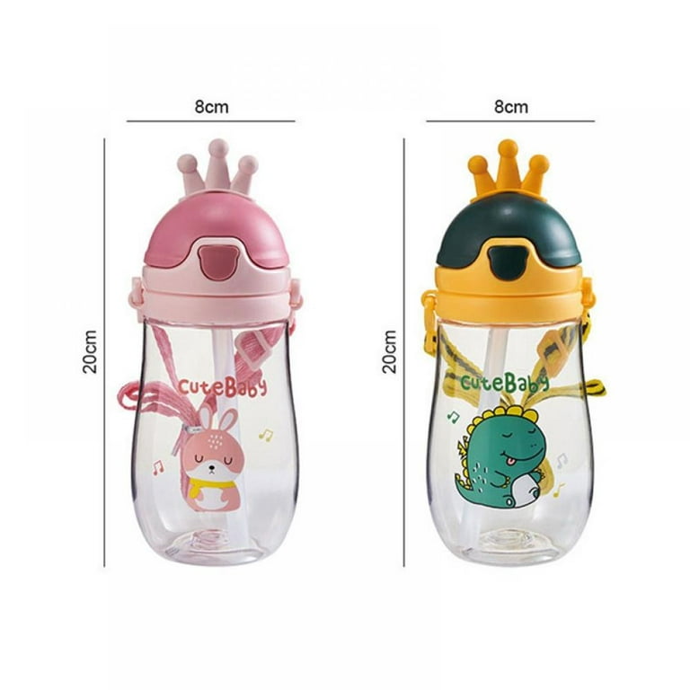 Cactus and Flamingo Kids Leak Proof Water Bottles with Push Button Lid and  Spout - 16 Ounces —