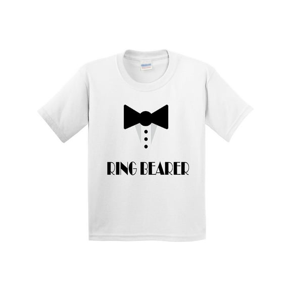 Inktastic Ringbearer Mock Tux Wedding Tuxedo Youth T-Shirt