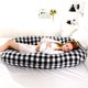 thumbnail image 4 of Almohada de maternidad de algodón en forma de U, almohada lateral extraíble y lavable para mujeres embarazadas, vientre. Afortunado Sencillez, 4 of 5