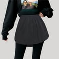 thumbnail image 1 of MKLEKYY Falda de mujer con dobladillo de cortina, falda inferior y falda de corte A en la parte superior, 1 of 3