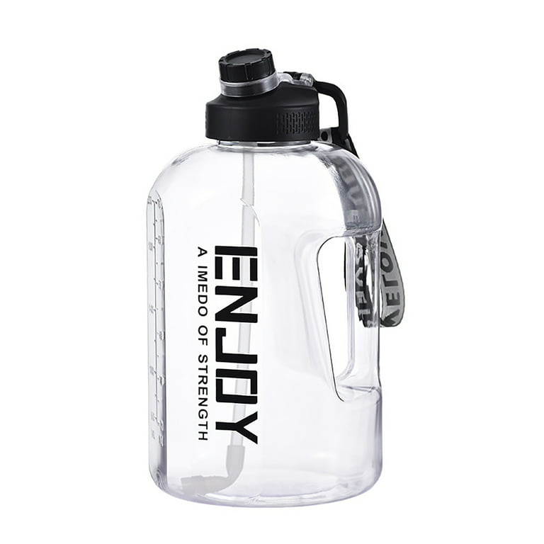 SOXCOXO 1 Gallon Water Bottle with Straw,Large Gallon Water Jug