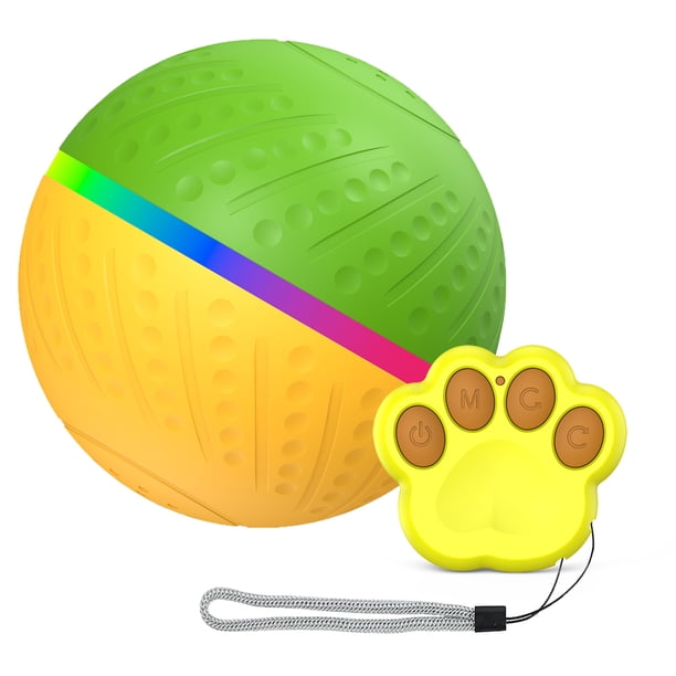 Toy Ball Diseño de modo dual Juguetes interactivos para perros Jolly Ball - Juguete para mascotas con control remoto con disparador de radar y función automática para evitar obstáculos - Material impe