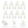 thumbnail image 4 of KAKOWELY 50 Pcs Rail de Rideau Poulie Flexible Rideau Silencieux Accessoires de Rideau, 1.18x"X0.67"X0.47 Pouces, 4 of 5