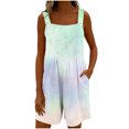 thumbnail image 7 of Iyufng Womens Rompers Printed Sleeveless Adjustable Straps Romper Summer Casual Shortalls, 7 of 7