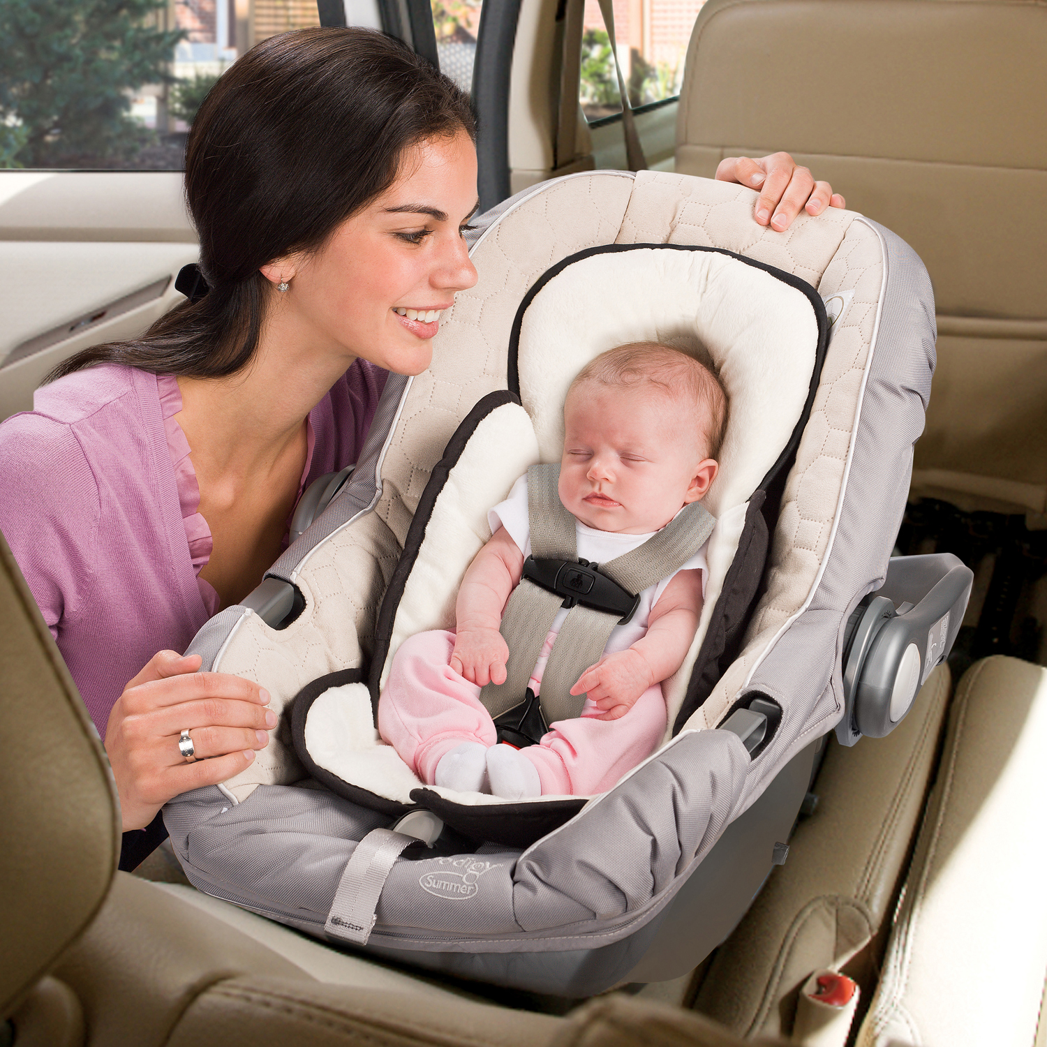 Summer Infant Baby Snuzzler Velboa Insert for Car Seat, Infant Head Support, Black - image 4 of 4