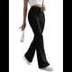 thumbnail image 1 of Pantalones Anchos de Pierna para Mujer, de Cintura Alta, para Estar en Casa, con Cintura Elástica, para Otoño e Invierno, Informales, de Punto Negro S, 1 of 10