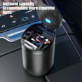 thumbnail image 5 of Fufafayo under $5 Car Ashtray Container, Metal Lid Ash Tray, Fire Proof Vehicle Ashtray for Car Truck Office, Automotive Accessory with Blue Light, 5 of 7
