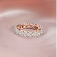 thumbnail image 2 of 2 Carat | EGL Certified Round Shape Lab Grown Diamond Eternity Ring For Women | 14K Rose Gold | GH-SI1 Quality Friendly Diamonds, 2 of 6