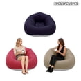 thumbnail image 3 of 6 Pcs Bean Bag Chairs for Adults Portable Inflatable Chairs with Air Pump Blow up Couch Folding Inflatable Couch Lazy Sofa for Reading Living Room Camping-Coffee+Red+Dark Blue, 3 of 16