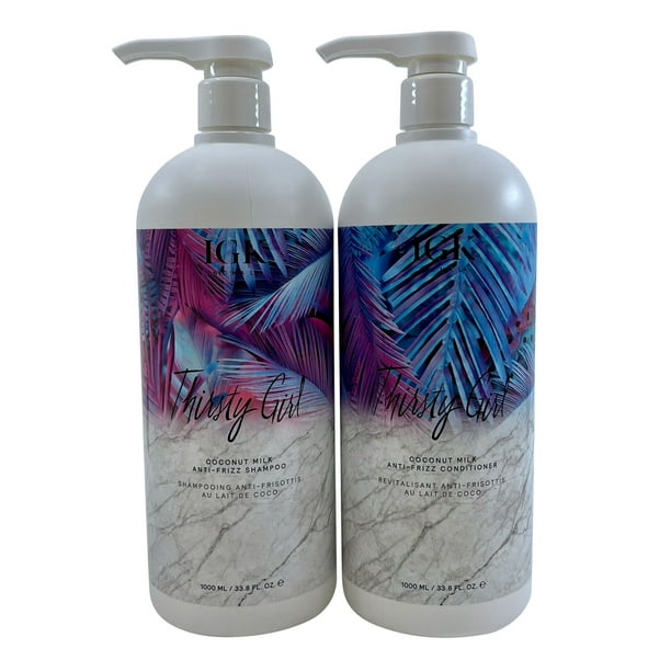 IGK Thirsty Girl Coconut Milk Anti Frizz Shampoo & Conditioner Set 33.8