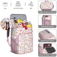 thumbnail image 5 of Travel Cooler Bag - Pink Baseball Game Snacks Pattern Camping Beer Cooler Backpack with Bottle Opener- Waterproof Insulated Picnic Backpacks - Cooler Bag for Beach, 5 of 6