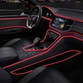 thumbnail image 3 of Skirt Cold Light 3 Meter Set 5vusb Drive For Ambient Light Decorative Light 5V 120inch USB Red LED Light Glow EL Wire String Strip Car Interior Decoration Outdoor Christmas Lights 50 Lights, 3 of 5