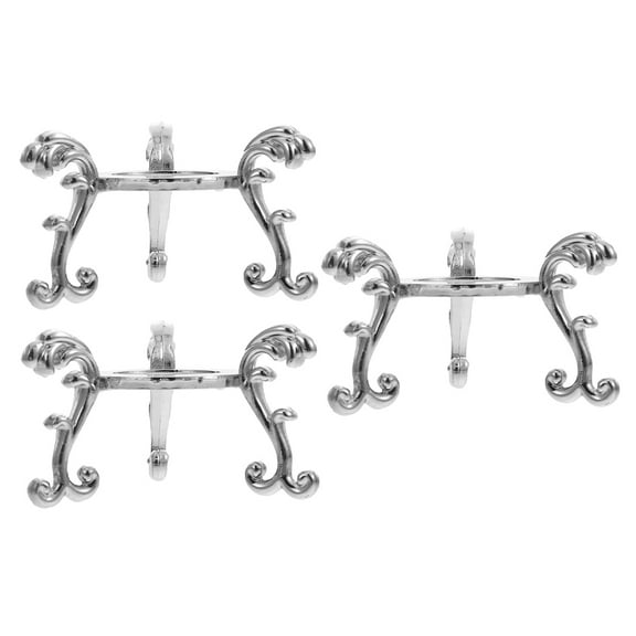 OULII Metal Crystal Ball Base in Silver - and Versatile for Display 3Pcs