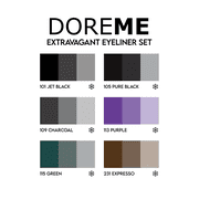 Doreme Permanent Makeup Extravagant Eyeliner Pigment Set Kit Ink Color Cosmetic Microblading Micropigmentation Aura Elixir Sets