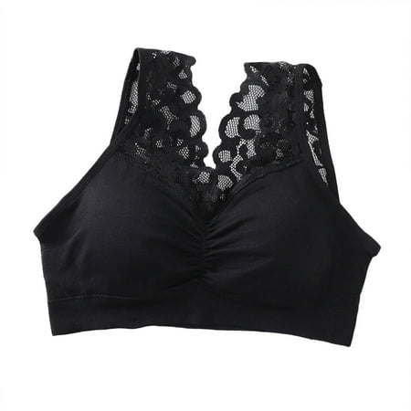 

Women Seamless Bra Women Lace Beautiful Back Bra Skin Friendly Breathable Sleeping Underwear Bra
