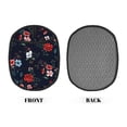 thumbnail image 2 of Pofeuu Vintage Rose Print Silicone Pot Mat Mitten With Hanging Loop Heat Resistant Oven Mitts Non-Slip Bbq Baking Smoking Potholders, 2 of 7