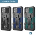 thumbnail image 2 of The Pocket Clipper 3-in-1 Metal Case For Iphone 12 Pro Max 6.7 - Midnight Green Black, 2 of 8