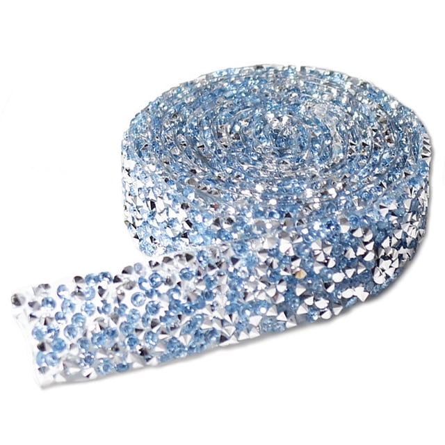 Pegatinas ostentosas Naiovety tira de Artesanía Azul claro 1 yarda 0.5 cm de ancho HA059789-85