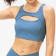 thumbnail image 1 of Sujetador deportivo push up para mujer, sexy, con copas extraíbles, para entrenamiento, fitness, yoga, color azul, 1 of 7