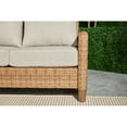 thumbnail image 3 of AE Outdoor Linden 4-Piece Patio Furniture Conversation Set, Steel and Wicker with Beige Cushions, 3 of 7