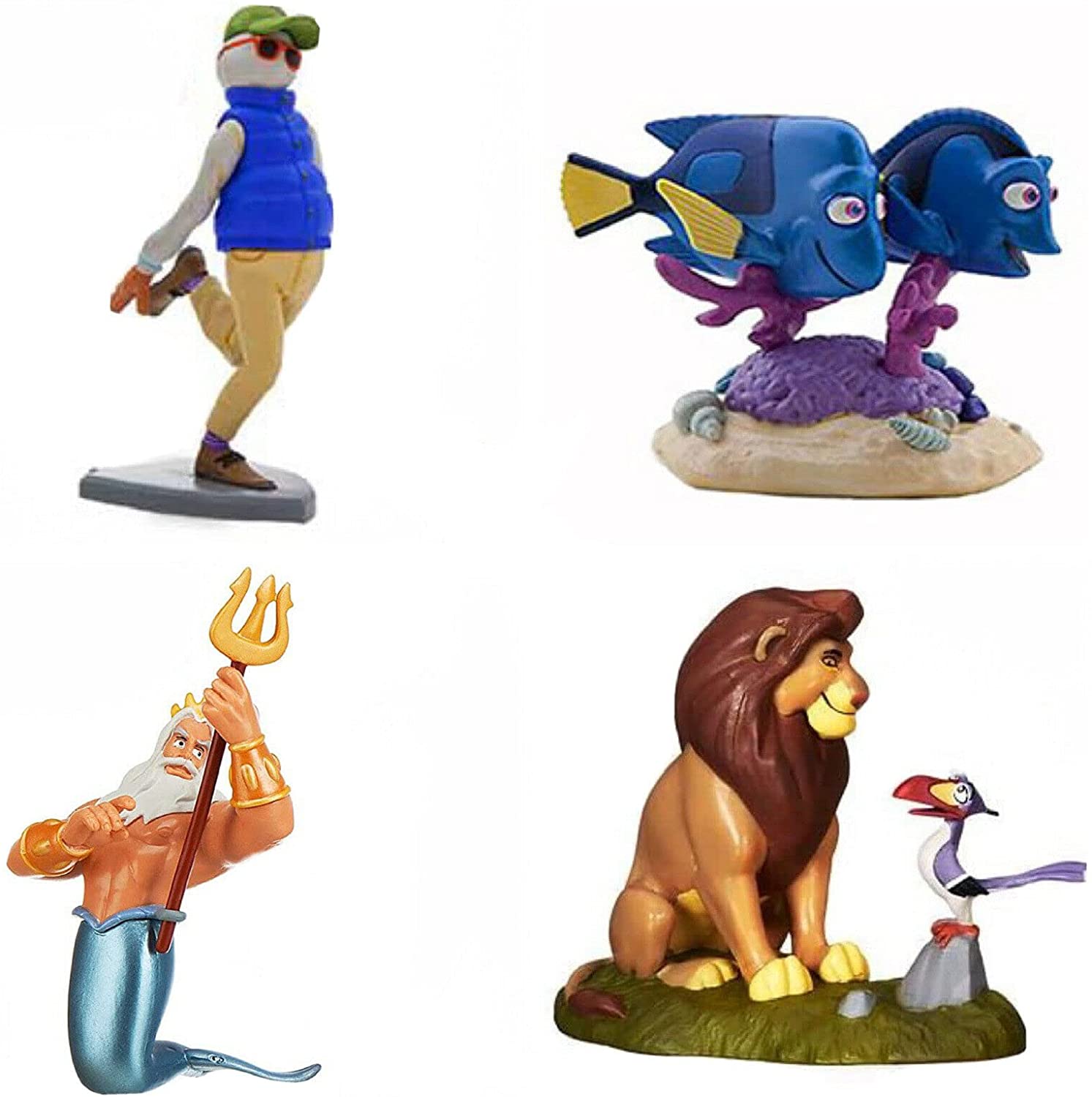 Set De 9 Figurines Le Roi Lion - Cake Topper - Simba, Nala, Rafiki - PVC - Neuf