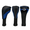 3Pcs Golf Head Covers Driver, Wood Headcovers Long Neck Knit Head