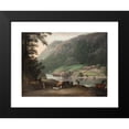 thumbnail image 2 of Erik Pauelsen 14x12 Black Modern Framed Museum Art Print Titled - Tistedalen at Frederikshald in Norway (1788), 2 of 5
