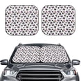 thumbnail image 2 of Rateoe Music Player Pattern 2 Piece Car Windshield Sun Shade Foldable | Front Windshield Shade for Sun, Heat and UV Rays | Sunshade for Car Front Window-Large, 2 of 6