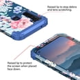 thumbnail image 6 of Casetego for Moto G Stylus 2020 Case,Three Layer Heavy Duty Shockproof Protection Hard Plastic Bumper +Soft Silicone Rubber Protective Case for Women Girls,Navy Blue, 6 of 6