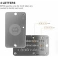 thumbnail image 2 of Crypto Seed Phrase Storage, 304 Stainless Steel Secure Bitcoin Wallet, Private Key Recovery Cold Storage Backup 3 Plates 24 Words Compatible with BIP39 Hardware Wallets,Father's Day Gifts, 2 of 9