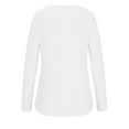 thumbnail image 5 of AXXD White Basic Sexy Shirts for Women Summer 2024 Trendy Solid T-shirt Long Sleeves Blouse V-Neck Casual Tops, 5 of 6
