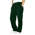 thumbnail image 2 of Men's Baggy Sweatpants Wide Leg Casual Pants Drawstring Elastic Waist Workout Athletic Jogger Sweat Pant Dark Green M, 2 of 6
