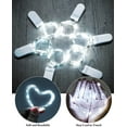 thumbnail image 2 of ZOELNIC 50Pcs 6.6ft 20LED Fairy Lights Battery Operated Tiny Lights Small String Lights for Jars Starry Waterproof String Lights for DIY Wedding Party Holiday (White), 2 of 10